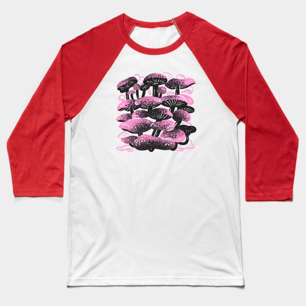 Mushroom Baseball T-Shirt by JordanKay